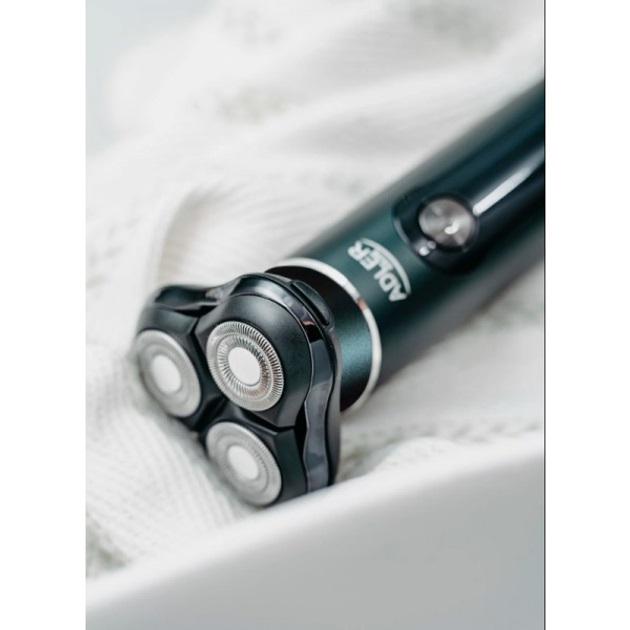 Електробритва акумуляторна Adler AD 2940 з триммером для бороди/носа та вух Black (23160192) - фото 6 Електробритва акумуляторна Adler AD 2940 з триммером для бороди/носа та вух Black (23160192) - фото 6