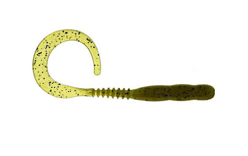 Силиконовый твистер Reins Curly Curly №001 съедобный 4" 15 шт. Watermelon Seed (6484)