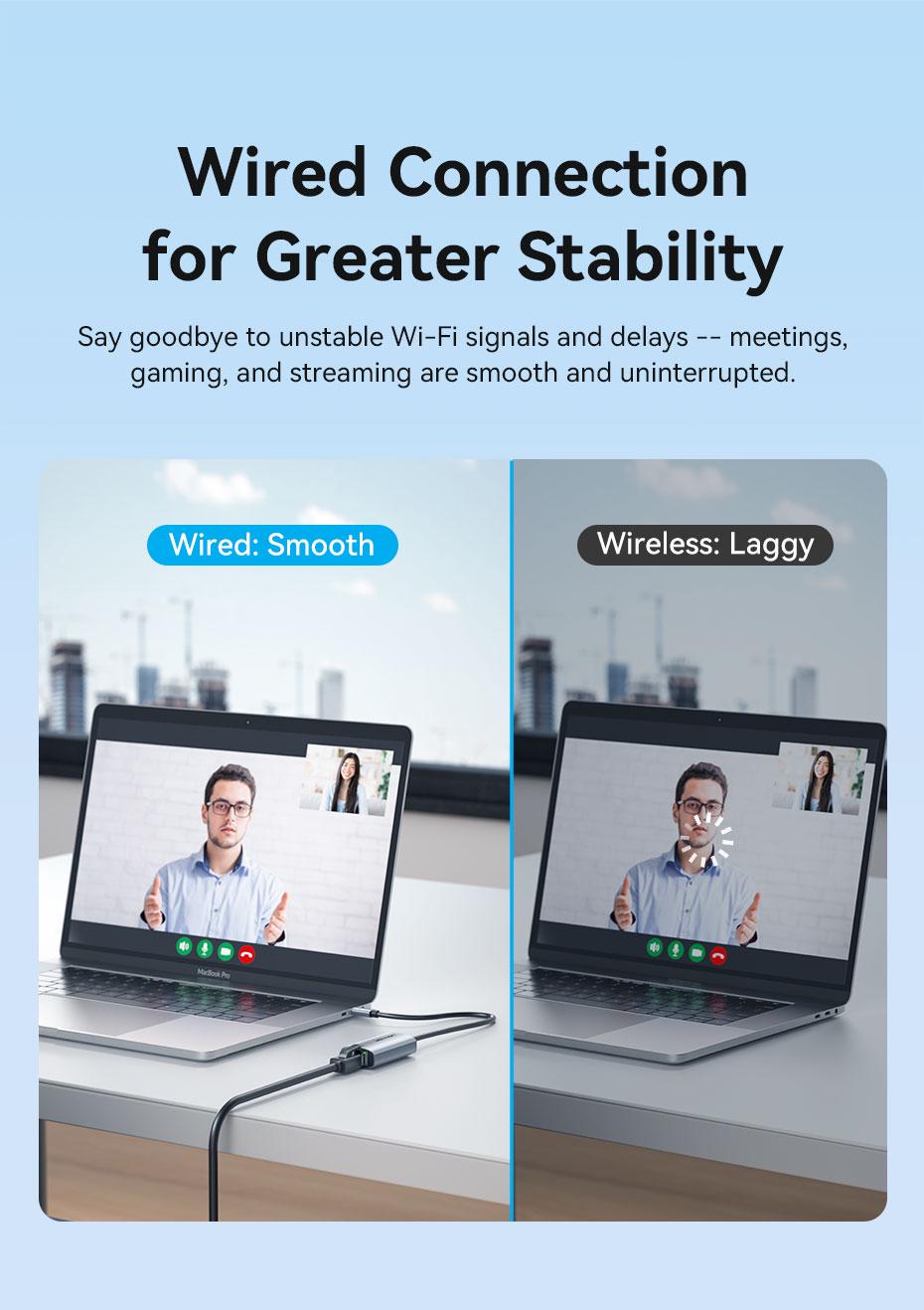 Адаптер Vention USB-C на Gigabit Ethernet 1000 Мбит/с алюминиевый 0.15 м Серый (CFPHB) - фото 4