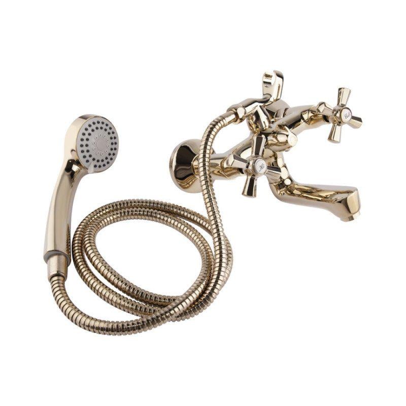 Смеситель для ванны Q-tap Liberty ORO 140-2 латунь Золотой (QTLIBORO1402)