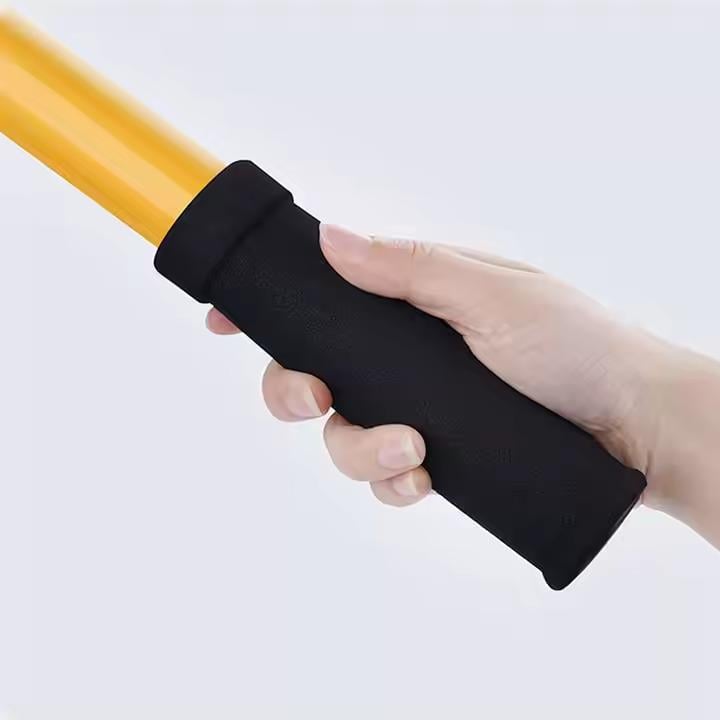 Швабра для миття автомобіля телескопічна з висувною вигнутою ручкою 28х100 см Жовтий - фото 7