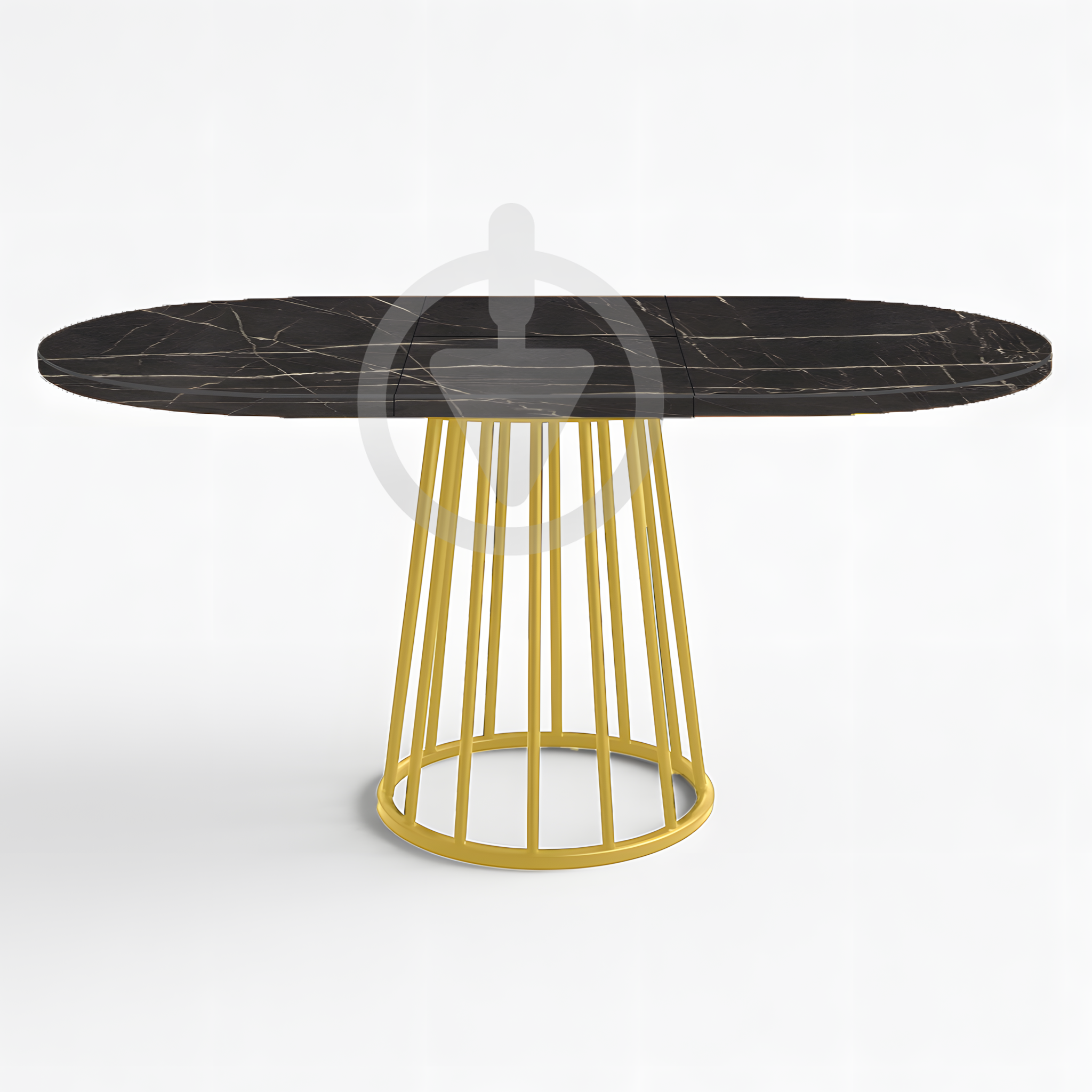 Стол кухонный раскладной RoMax Elegant Slide 80x80/110x80 см Loft Пьетра Гриджио/Золотой - фото 2 Стол кухонный раскладной RoMax Elegant Slide 80x80/110x80 см Loft Пьетра Гриджио/Золотой - фото 2