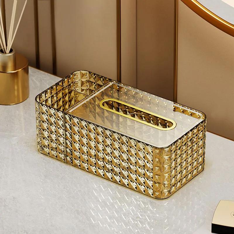 Настільна коробка-органайзер для серветок прямокутна пластикова 24х12х9 см Gold - фото 2 Настільна коробка-органайзер для серветок прямокутна пластикова 24х12х9 см Gold - фото 2