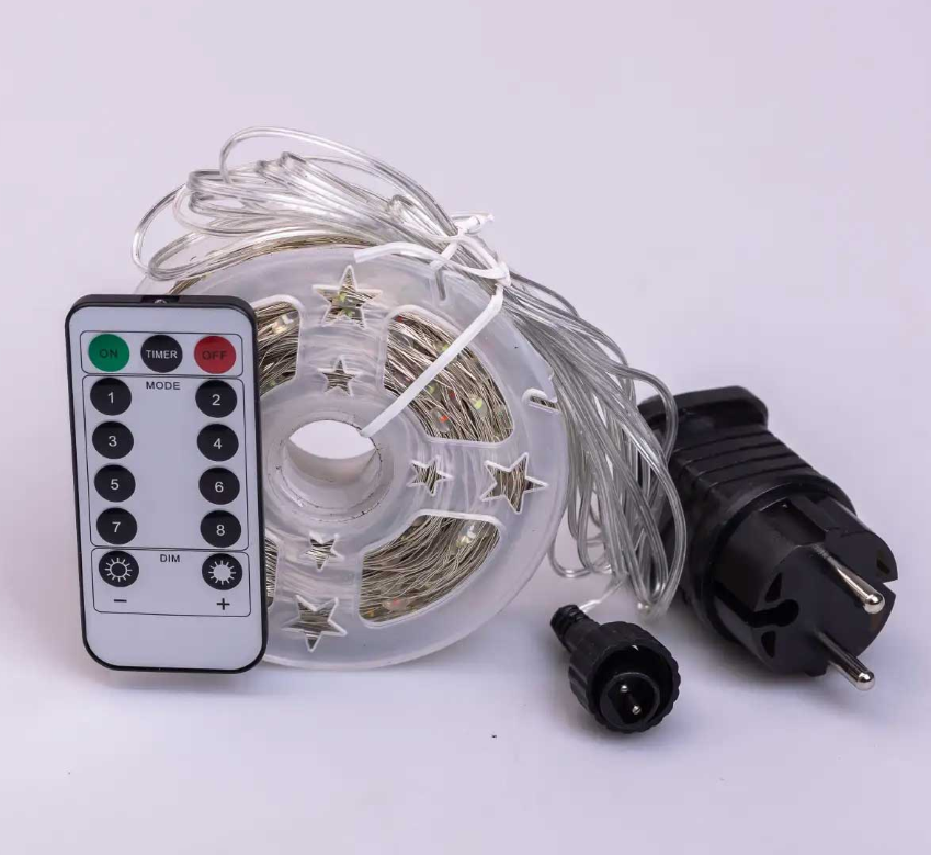Гірлянда Роса нитка з пультом 1000 LED 100 м від мережі прозорий провід Різнокольоровий - фото 9 Гірлянда Роса нитка з пультом 1000 LED 100 м від мережі прозорий провід Різнокольоровий - фото 9