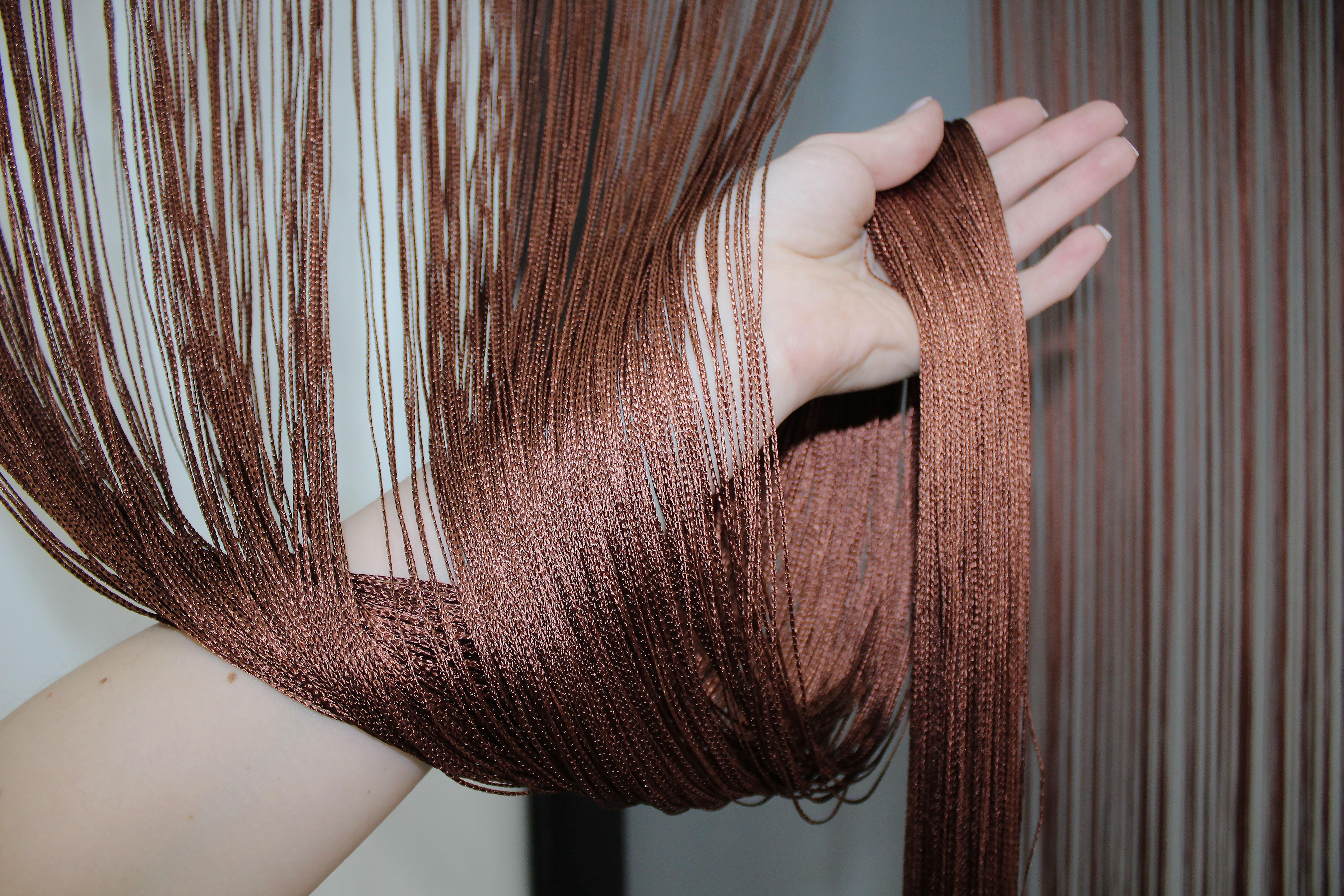 Шторы-нити 300х300 см Коричневый (61-005) - фото 7 Шторы-нити 300х300 см Коричневый (61-005) - фото 7