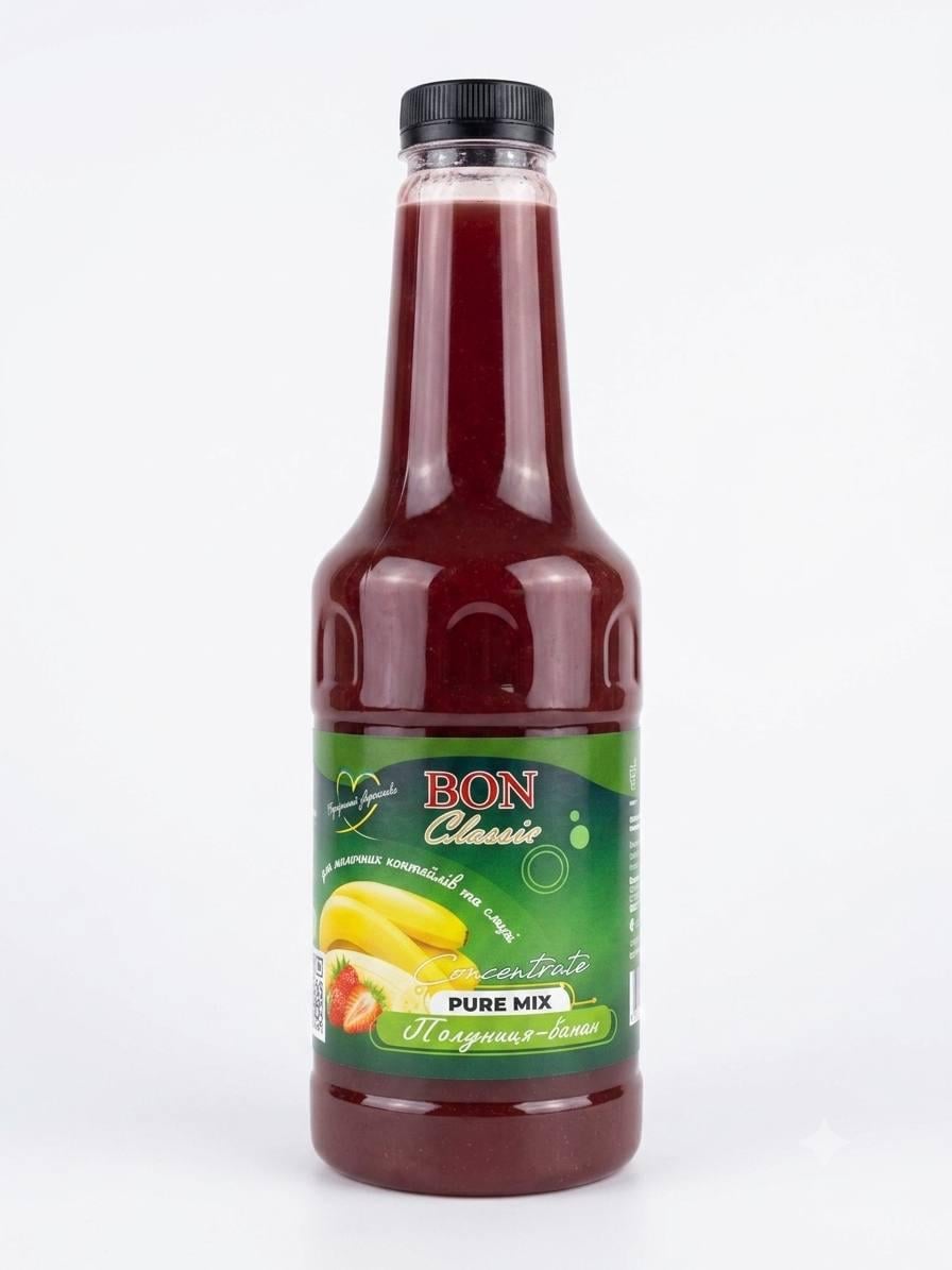 Пюре Bon Classic Полуниця-Банан без кісточок для десертів/смузі/коктейлів (36915308) Пюре Bon Classic Полуниця-Банан без кісточок для десертів/смузі/коктейлів (36915308)