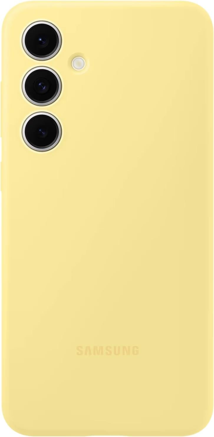 Оригінальний силіконовий чохол Samsung Silicone Case для Samsung Galaxy S24 FE Yellow EF-PS721CYEGWW