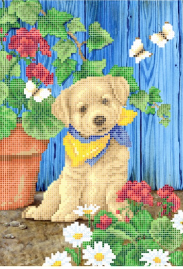 Схема для вышивки бисером Золотая Подкова Песик ЗПТ-012 (2986)
