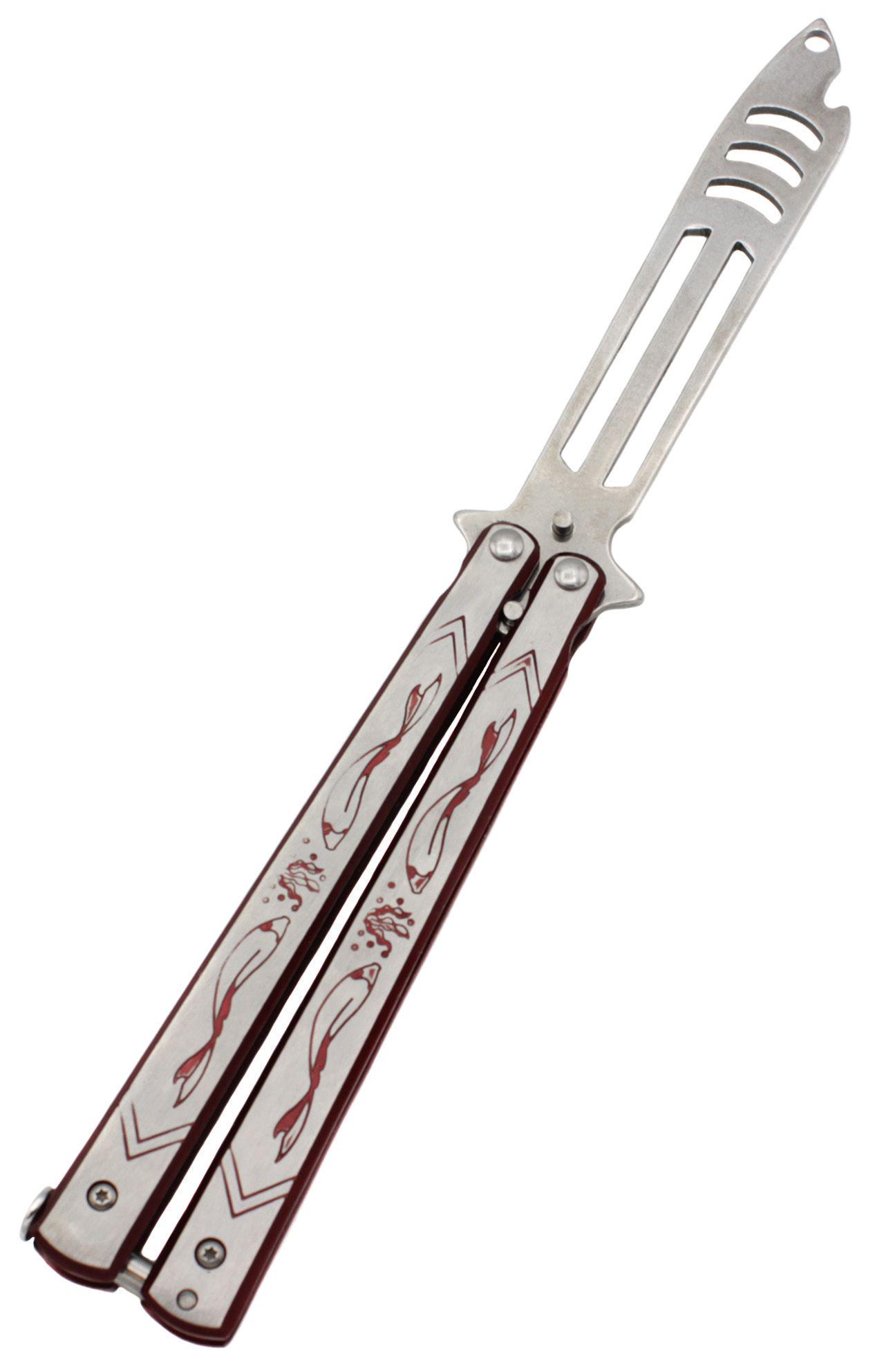 Нож-бабочка тренировочная K152 Красная (17760) - фото 3 Нож-бабочка тренировочная K152 Красная (17760) - фото 3