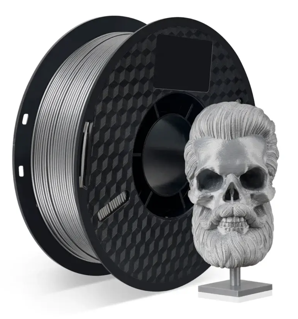 Пластик для 3D-принтера KINGROON PETG 1,75 мм 1 кг Серебристый (HC100-Silver) Пластик для 3D-принтера KINGROON PETG 1,75 мм 1 кг Серебристый (HC100-Silver)