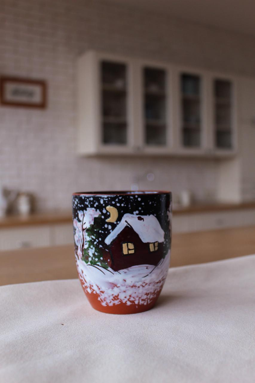 Стакан глиняный Керамклуб Зима 300 мл - фото 2 Стакан глиняный Керамклуб Зима 300 мл - фото 2