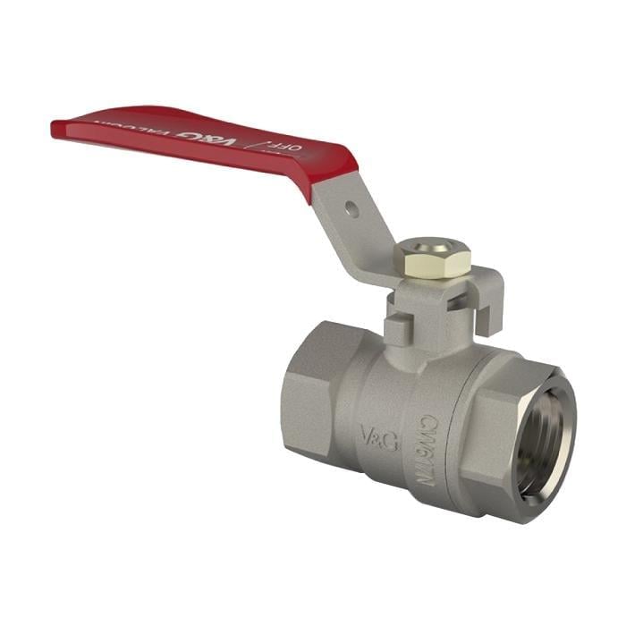 Кран шаровой V&G VALOGIN Optima 1/2" ВВ Красный (SQ-1001381)