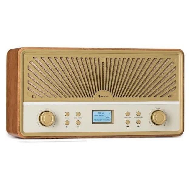 Акустическая стереосистема ретро Auna Glastonbury Go Digital Radio Stereo Battery (10041151)