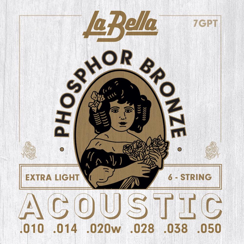 Струны La Bella 7GPT Phosphor Bronze Acoustic 10-50 Extra Light (792)