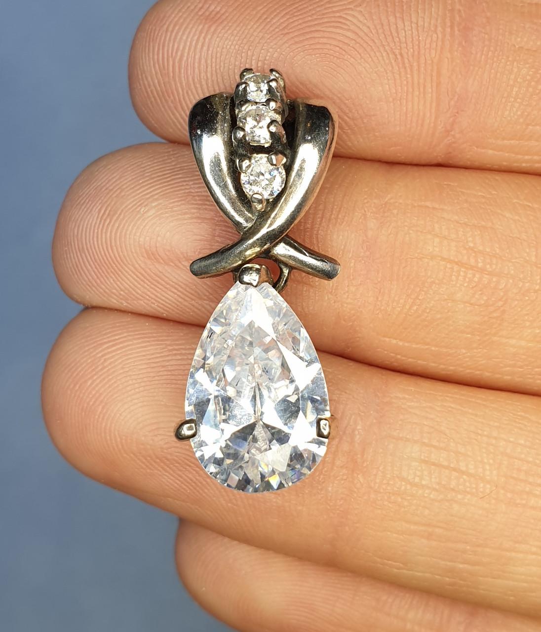 Кулон серебряный с кубическим цирконием 2,95 г (1308586638)