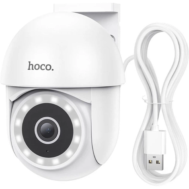 Камера видеонаблюдения IP Hoco D2 Indoor PTZ HD Camera White