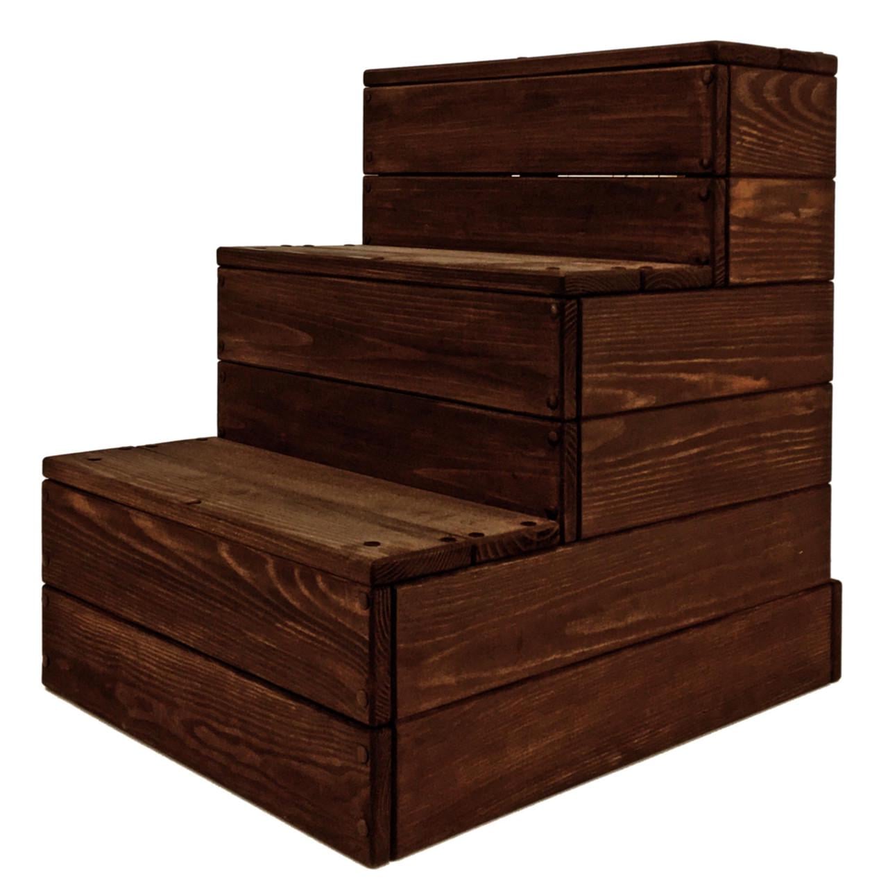 Скамейка-ступенька из дерева Снейк Капучино (ССТ-001109)