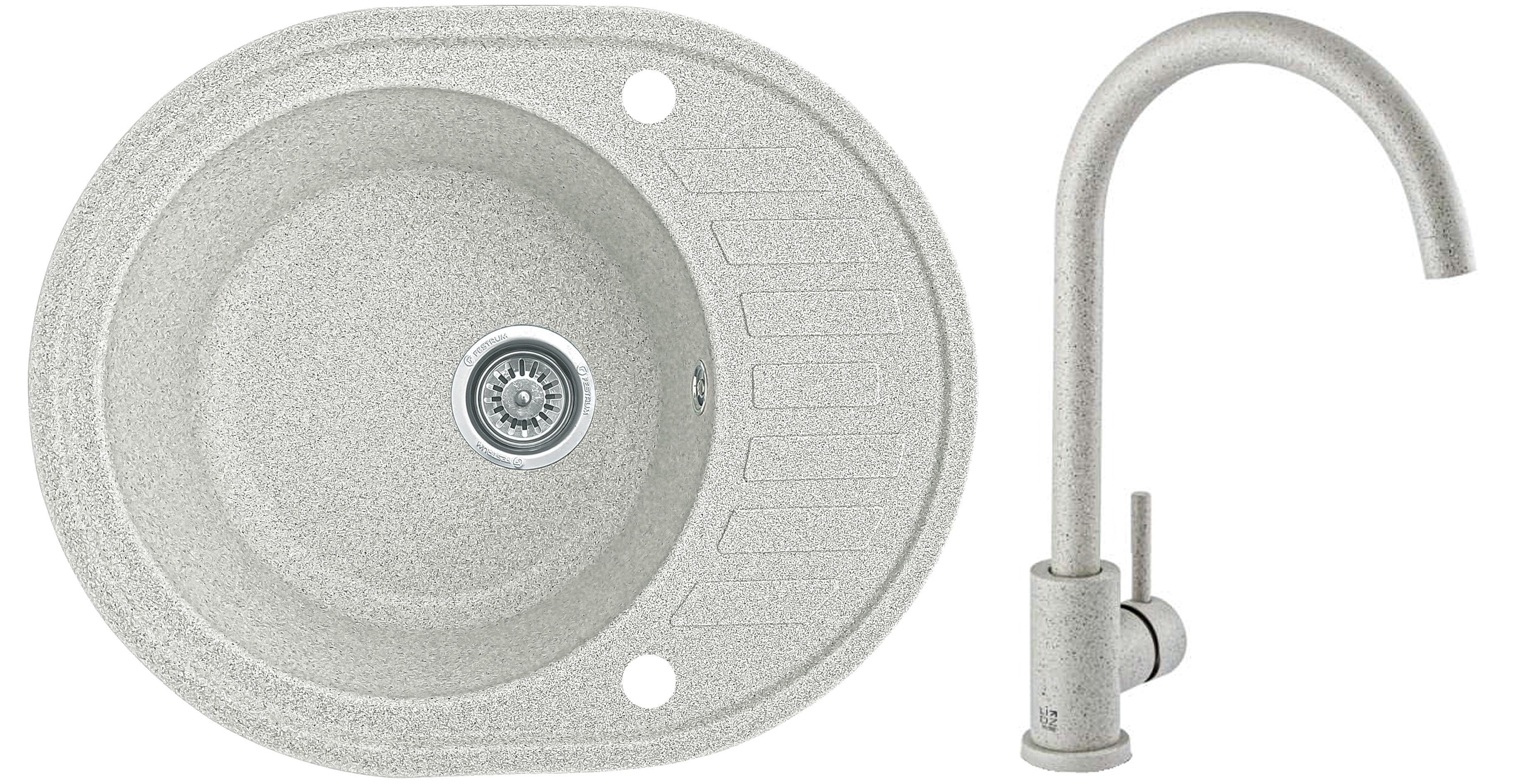 Мийка кухонна Valetti 23D зі змішувачем 620x500 мм Тера