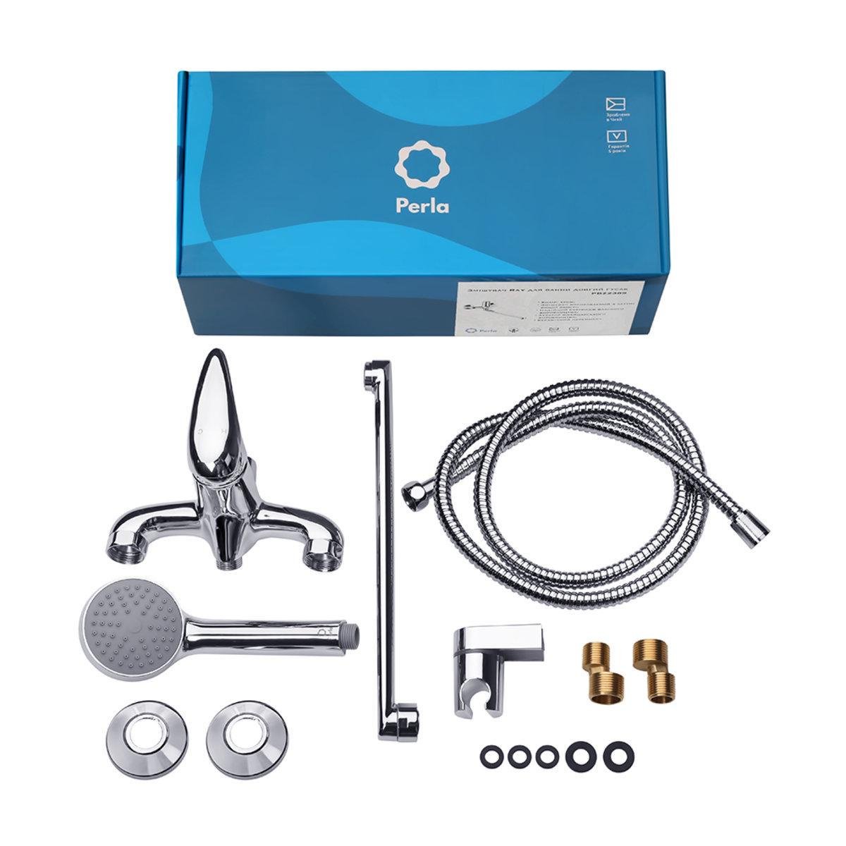 Змішувач для ванни Perla Ray з лійкою для душу одноважільний латунь (PBZ2389-2) - фото 3 Змішувач для ванни Perla Ray з лійкою для душу одноважільний латунь (PBZ2389-2) - фото 3