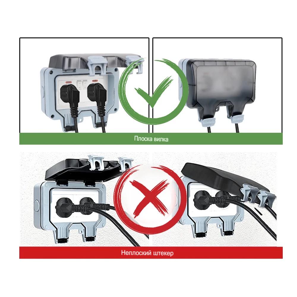 Розетка зовнішня вологозахищена RHCP-66 - фото 10 Розетка зовнішня вологозахищена RHCP-66 - фото 10