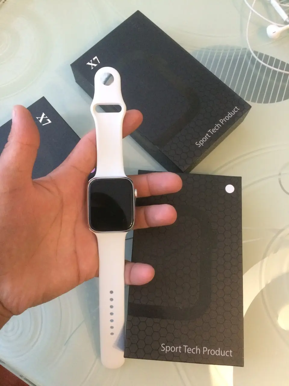 Смарт-часы IWO X7 с шагомером/тонометром/пульсометром Белый - фото 4 Смарт-часы IWO X7 с шагомером/тонометром/пульсометром Белый - фото 4