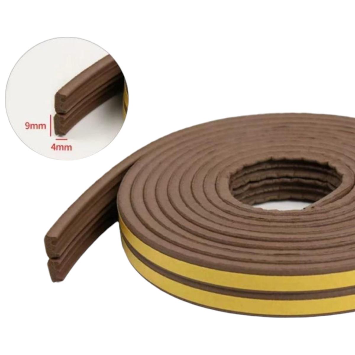 Уплотнитель для окон и дверей Weikan самоклеящийся 9х4х6 м (R35867) - фото 3