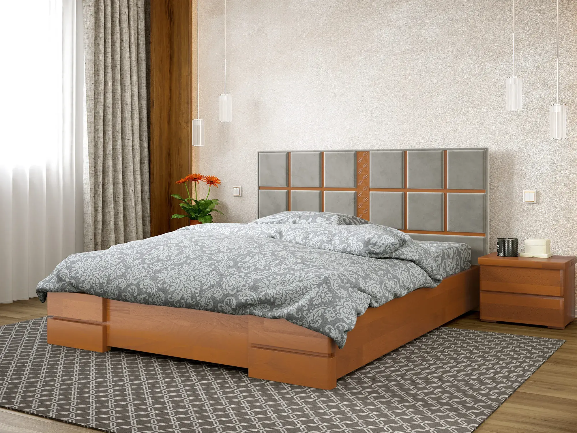 Кровать двуспальная Arbor Drev Прованс дерево бук 180х200 см Ольха (49649) Кровать двуспальная Arbor Drev Прованс дерево бук 180х200 см Ольха (49649)
