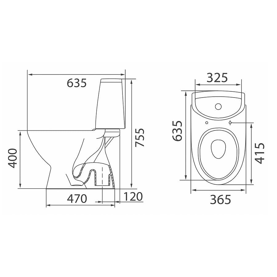 Унітаз підлоговий Kolo Runa L89206200 із сидінням з мікроліфтом (153281) - фото 2