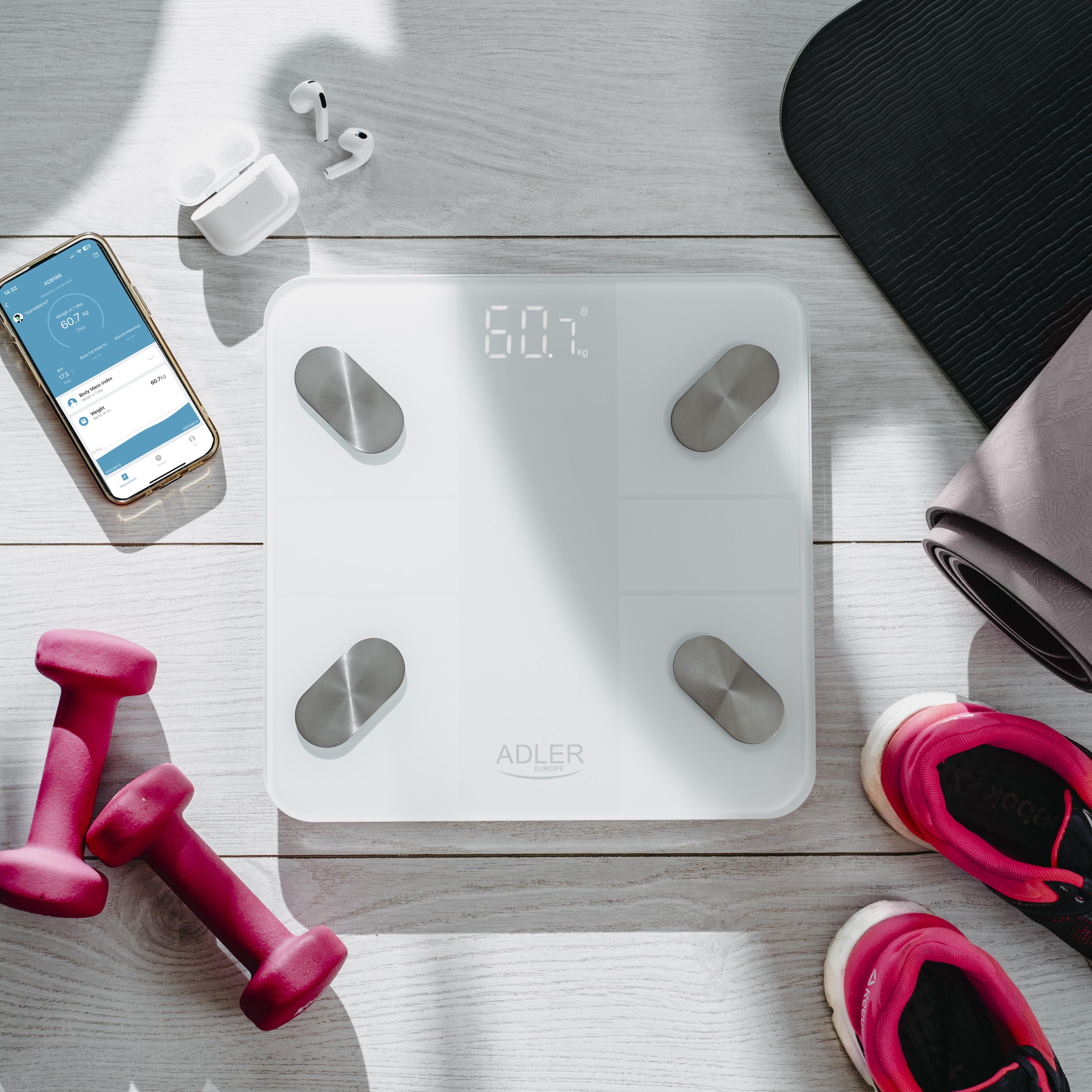 Ваги підлогові Adler Smart White (AD8186W) - фото 11 Ваги підлогові Adler Smart White (AD8186W) - фото 11