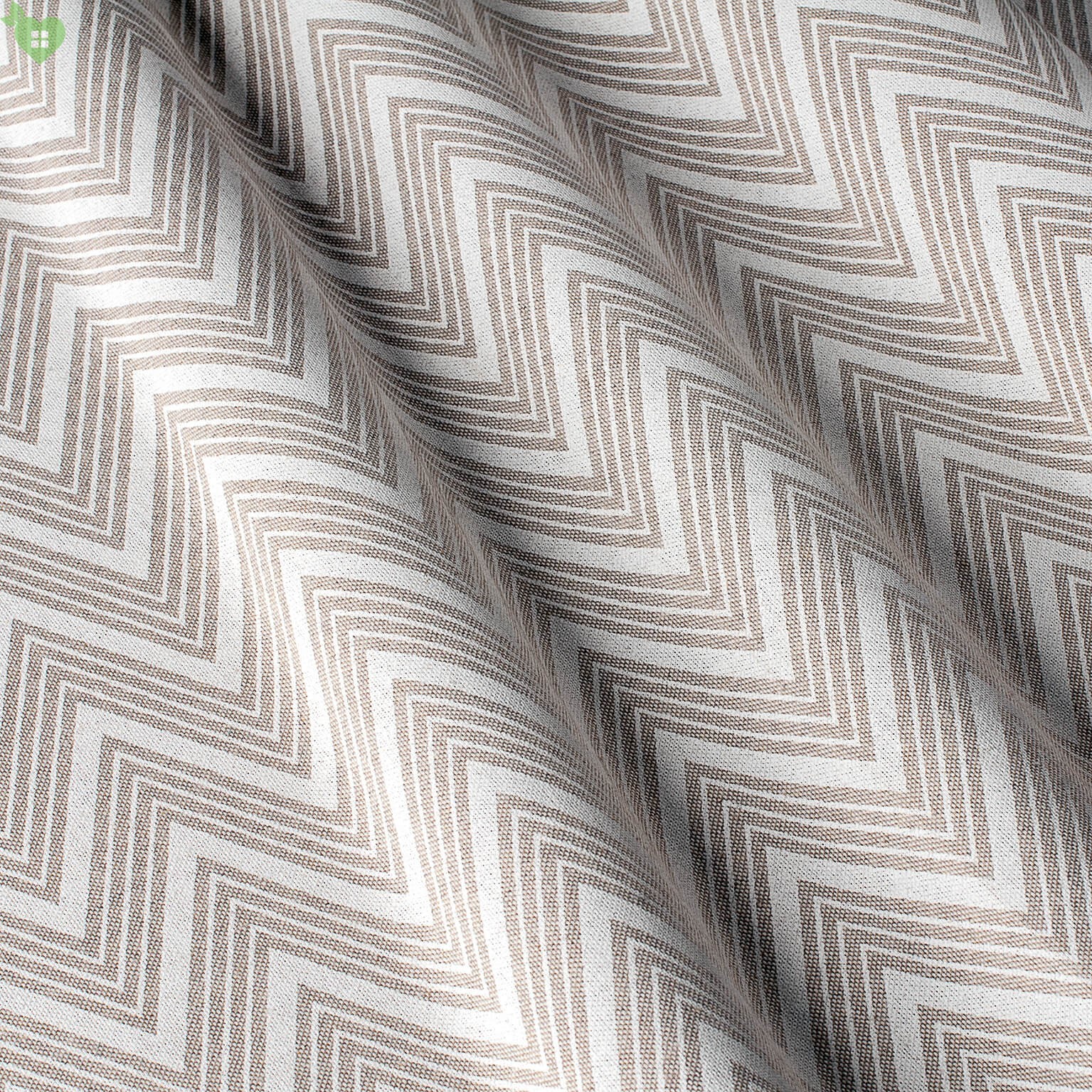 Ткань портьерная Le maison de Garny 280х100 см Бежевый Зигзаг