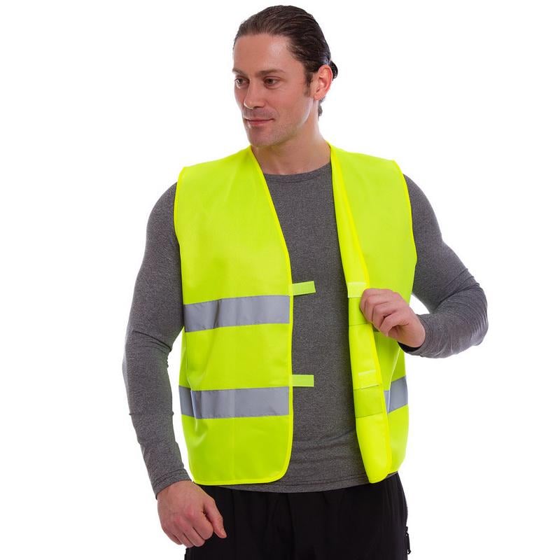 Жилет світловідбиваючий SP-Sport Салатовий (MS-1218) - фото 2 Жилет світловідбиваючий SP-Sport Салатовий (MS-1218) - фото 2