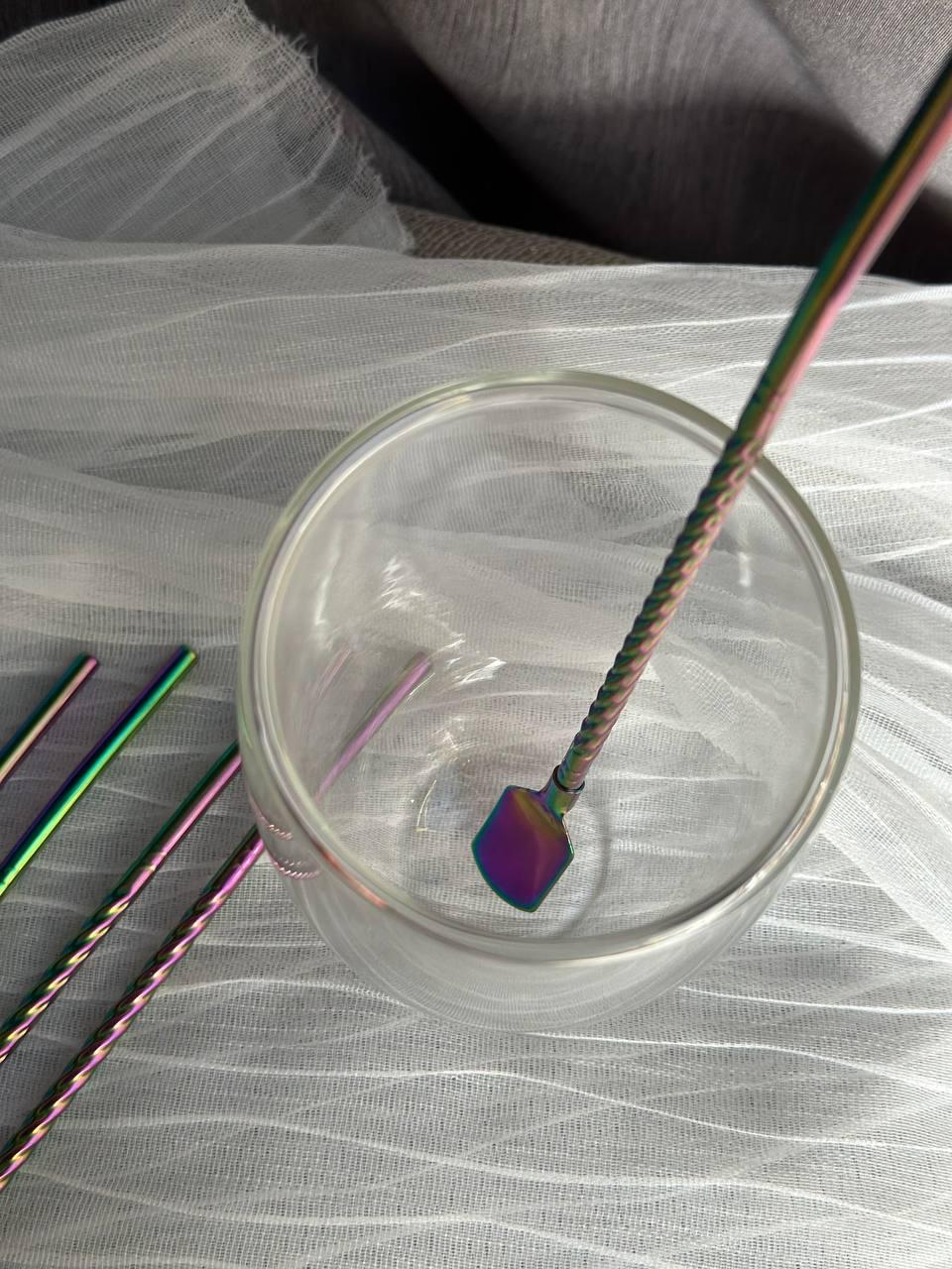 Набор соломинок-ложек многоразовых Yiwu HP-20-21 из нержавеющей стали 6 шт. Зеленый (25252923) - фото 6 Набор соломинок-ложек многоразовых Yiwu HP-20-21 из нержавеющей стали 6 шт. Зеленый (25252923) - фото 6