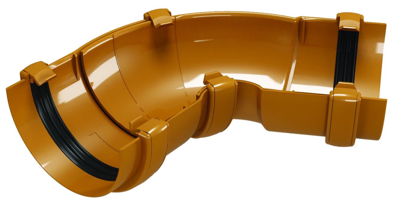 Угол желоба универсальный 60-160° DEVOREX Classic 120 Теракот (12195679) - фото 1