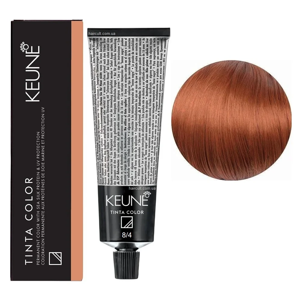 Краска для волос стойкая Keune Tinta Color 8.4 Light Copper Blonde 60 мл