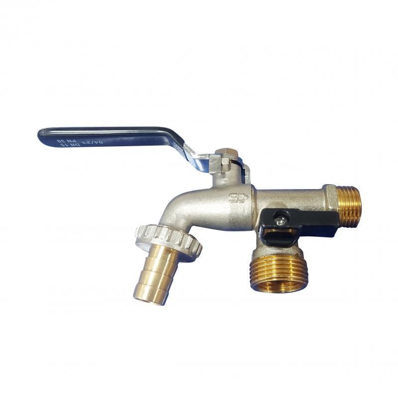 Кран поливний SD Plus ЗР 2 виходи 1/2x3/4" (SD141W15) Кран поливний SD Plus ЗР 2 виходи 1/2x3/4" (SD141W15)