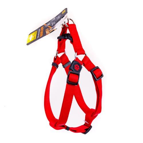 Шлея для собак нейлоновая GimDog Harlem Х 53-77 см/20 мм Красный (80252007711)