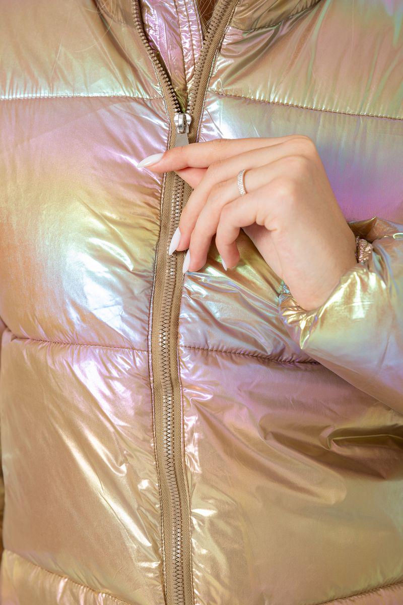 Куртка жіноча Ager демісезонна 243R2022-2 M Бежево-бузковий (113220_825530) - фото 6