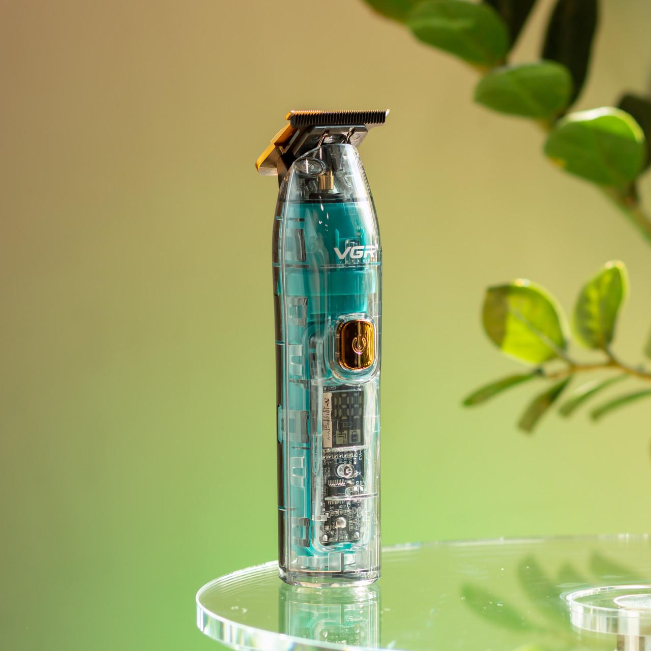 Триммер для стрижки VGR V-961 аккумуляторный с 4 насадками Зеленый (7380) - фото 15 Триммер для стрижки VGR V-961 аккумуляторный с 4 насадками Зеленый (7380) - фото 15