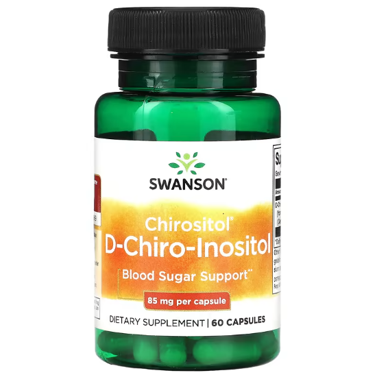Хирозитол D-хиро-инозитол Swanson Chirositol D-Chiro-Inositol 85 мг 60 капсул Хирозитол D-хиро-инозитол Swanson Chirositol D-Chiro-Inositol 85 мг 60 капсул