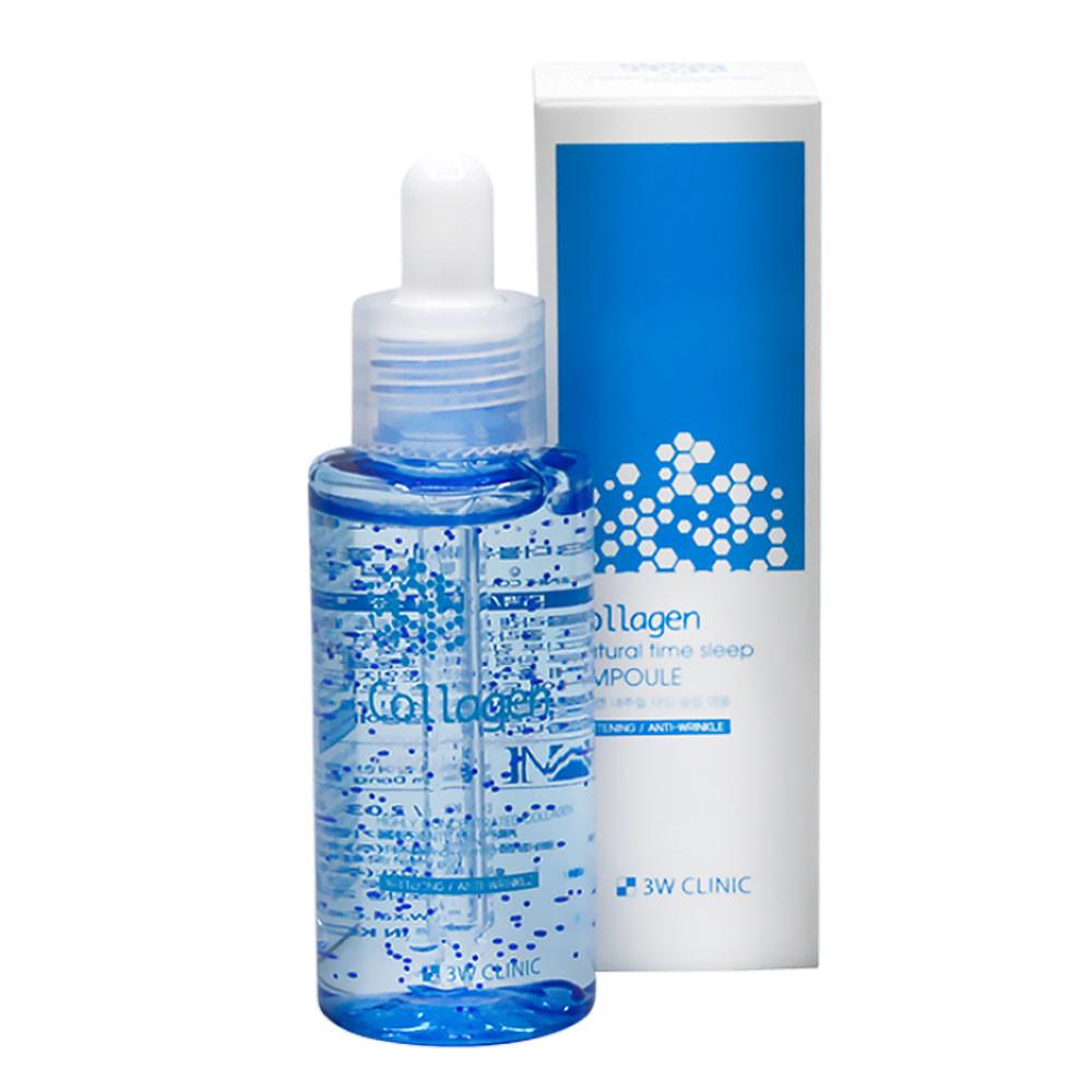Сироватка нічна ампульна 3W Clinic Collagen Natural Time Sleep Ampoule з колагеном 60 мл (1994405461)