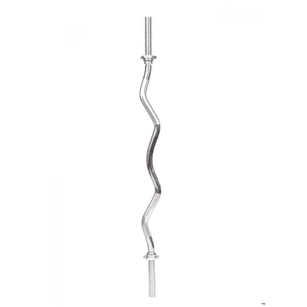 Гриф W-образный для штанги HouseFit BR 120S металлический с гайками 120 см d 30 мм (2021103151)