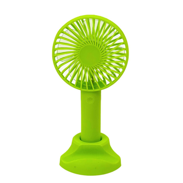 Вентилятор аккумуляторный X-9 9 см с подставкой Зеленый (ML-04502)