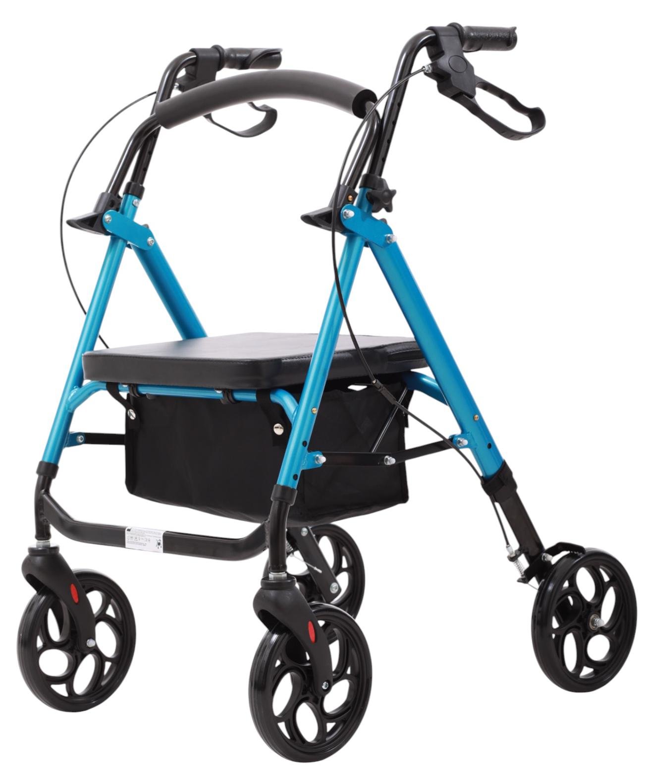 Ролатор алюминиевый MED1-KY9158L-8 облегчен с регулировкой высоты сиденья (MED1-KY9158L-8) - фото 7