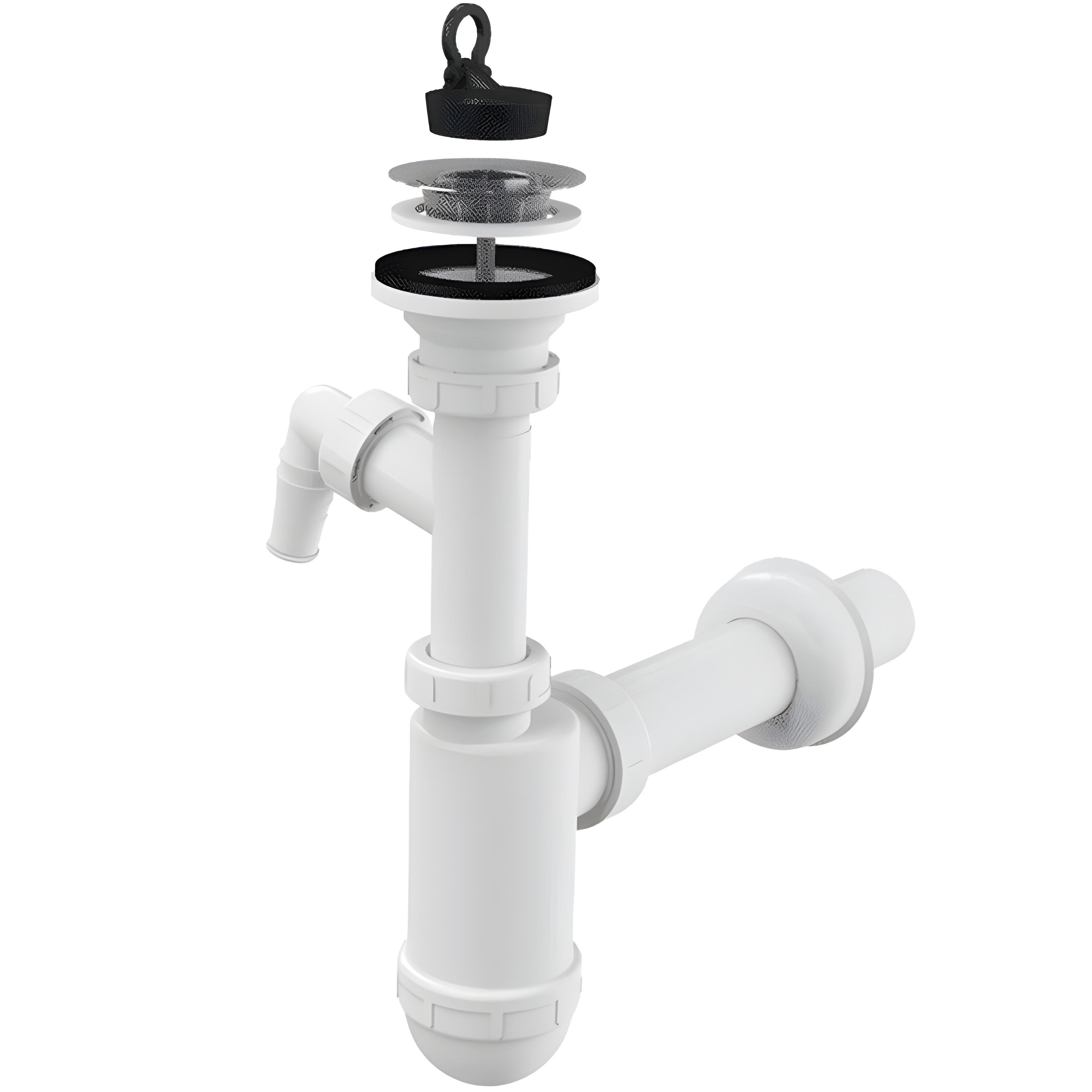 Сифон для умывальника Alca Plast A41Р d 40/50 мм x 1 1/2" (SW-50137)