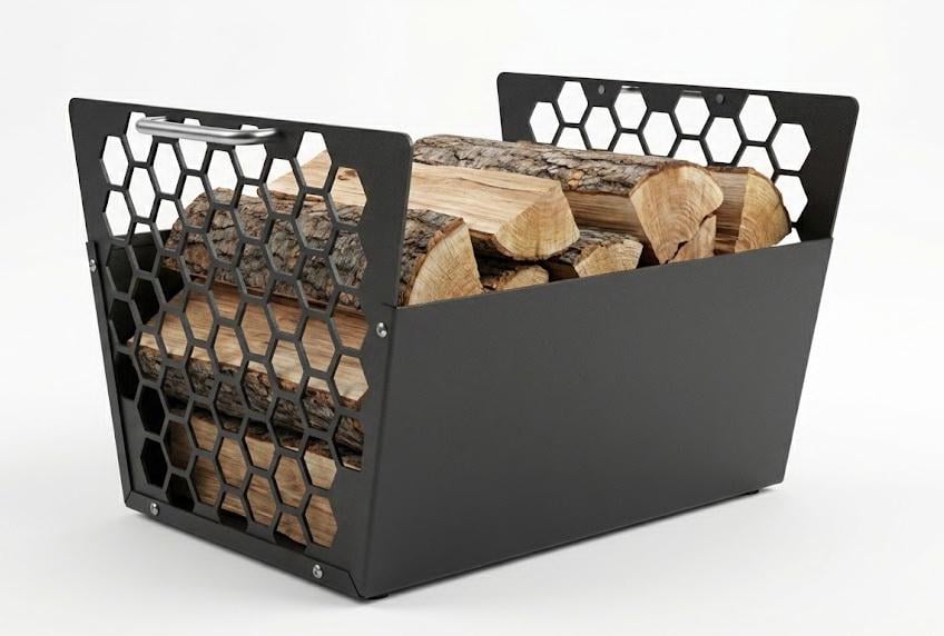 Кошик для дрів Base 480х300х385 мм Антрацит