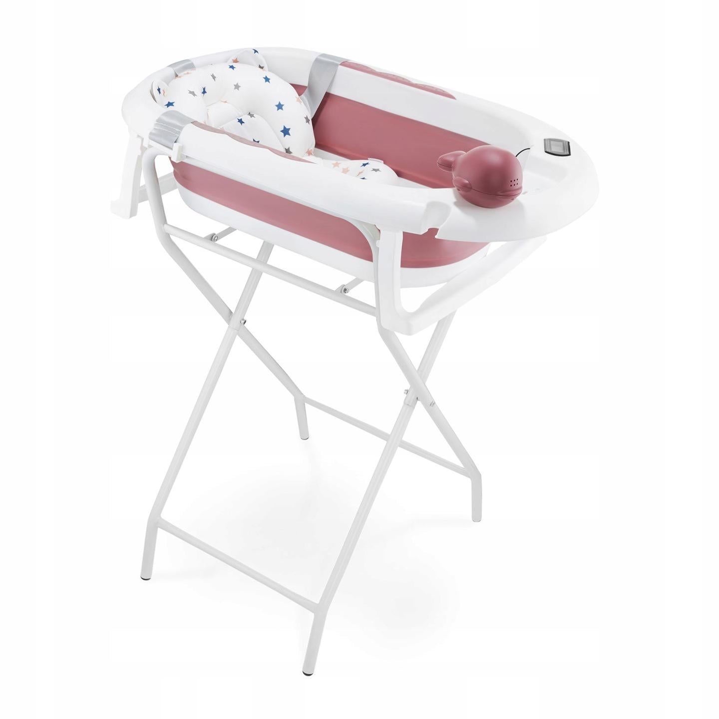 Ванночка складная детская Moby-System WAN HOLLY с подставкой с подушкой и термометром (33059026)