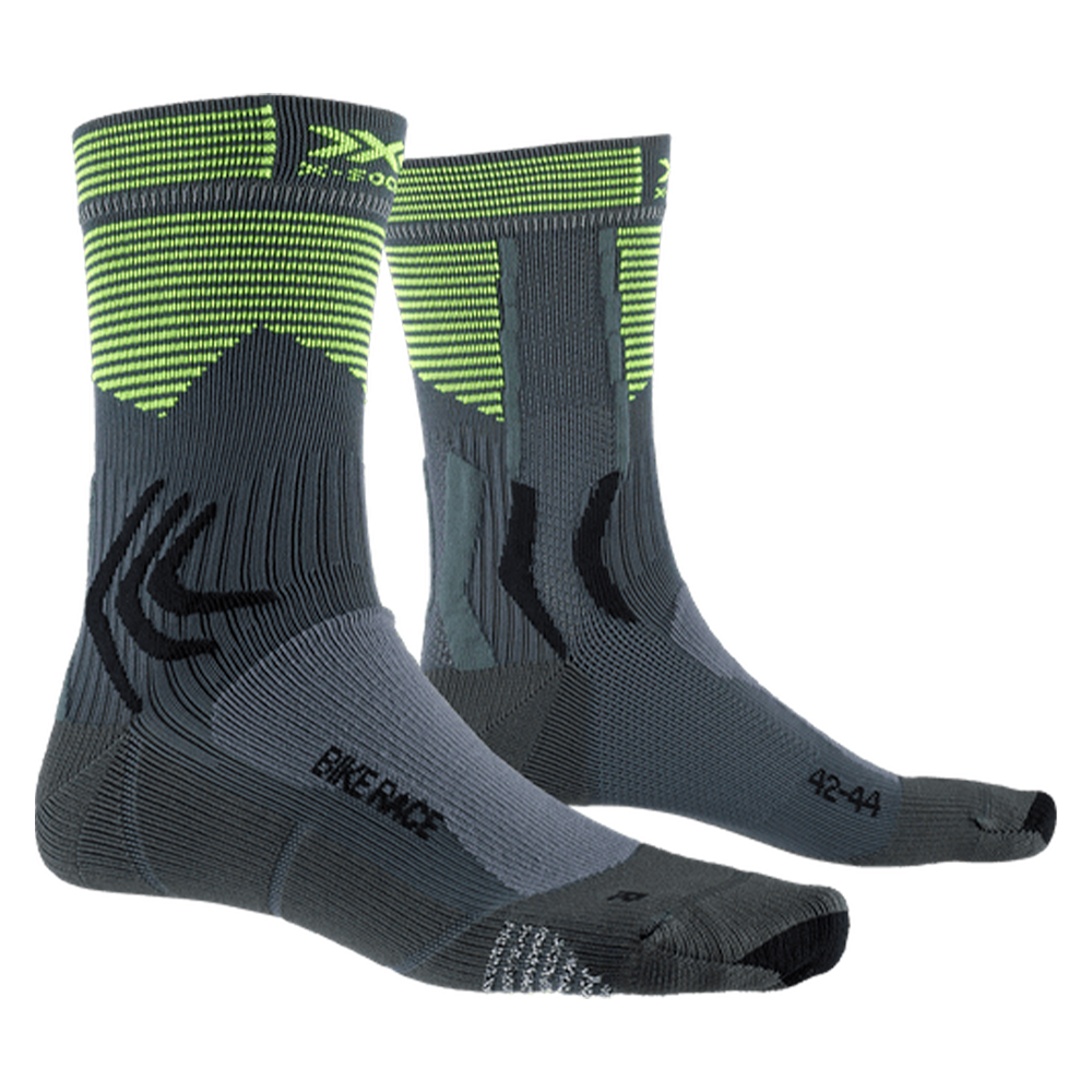 Велоноски X-SOCKS Bike Race 4.0 XS-BS05S19U-B023 p. 42/44 Charcoal/Phyton Yellow