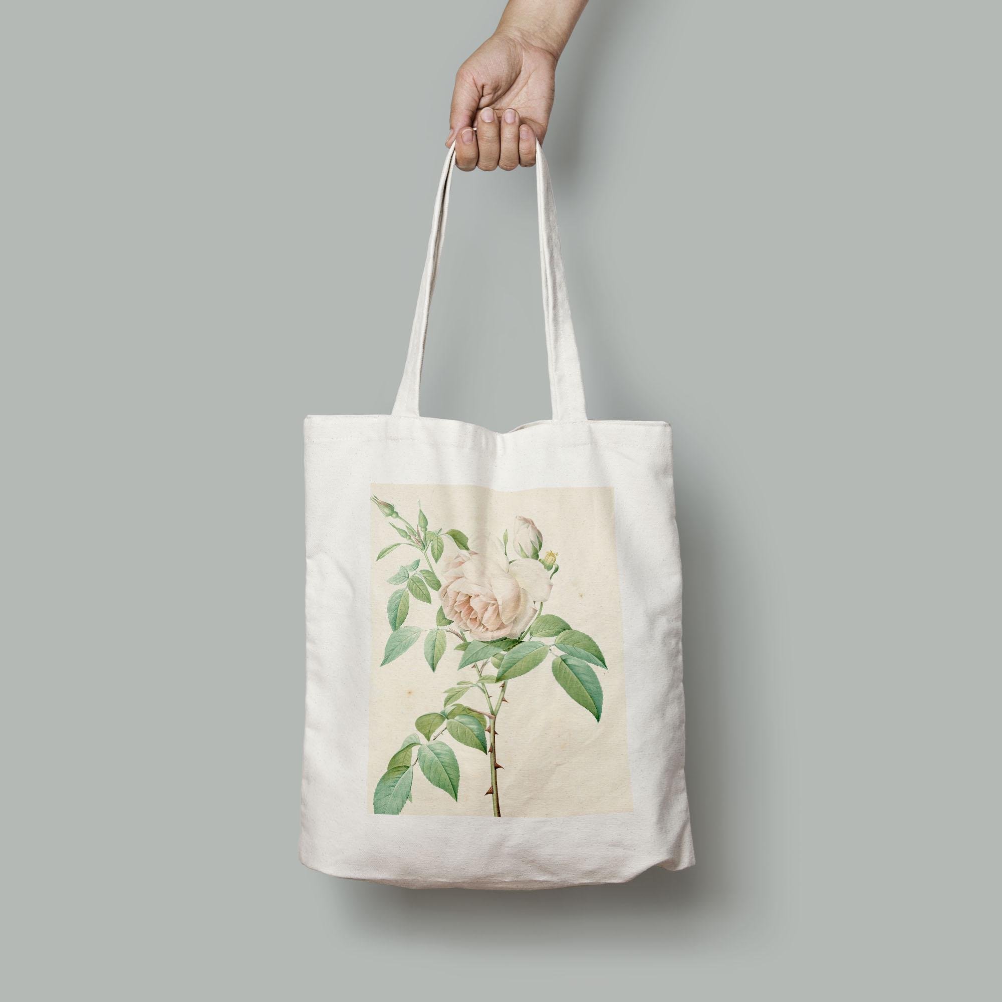 Эко-сумка Винтажная акварельная Французская роза шопер (Flowers1921013_Bag)
