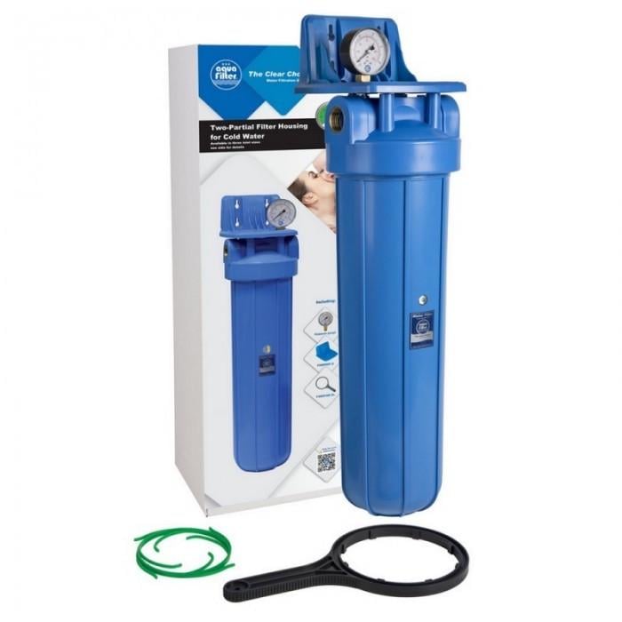 Корпус фільтра Big Blue 20'' AquaFilter з манометром (1467948893) Корпус фільтра Big Blue 20'' AquaFilter з манометром (1467948893)