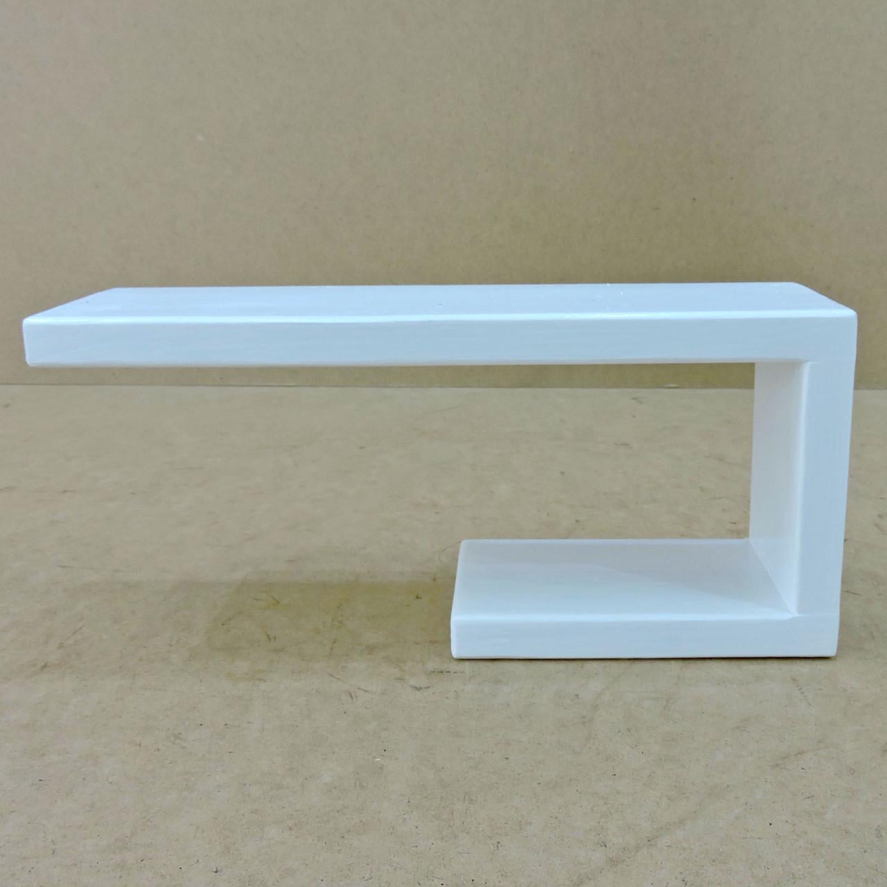 Полка настенная из дерева Борджиа левая инверсия Зефир (НСП-0012220)